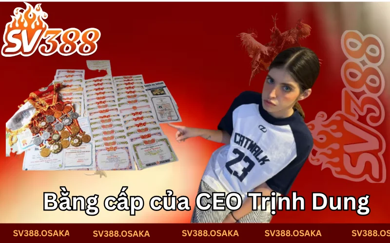 Bằng cấp đánh giá chuyên môn của CEO Trịnh Dung 